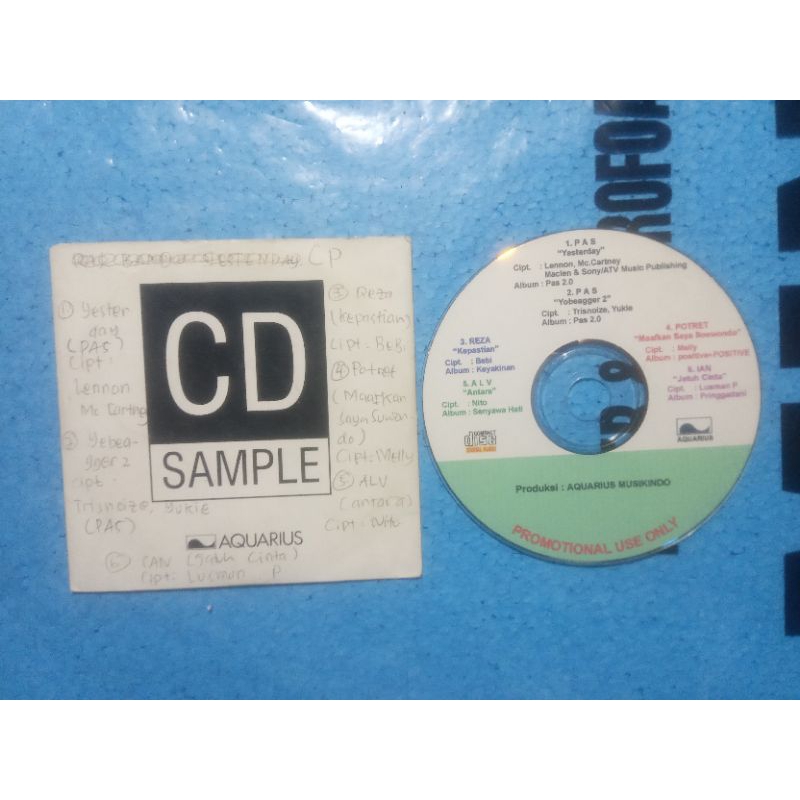 CD promo Pas Band, ALV, Ian, Potret, Reza