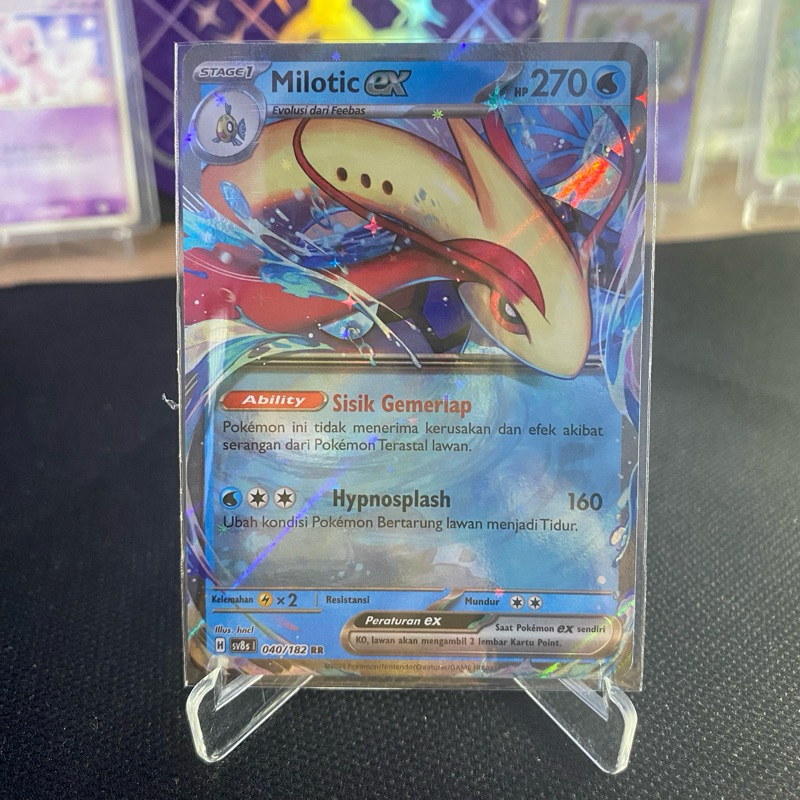 Milotic EX RR 040/182 TCG Pokemon Indonesia
