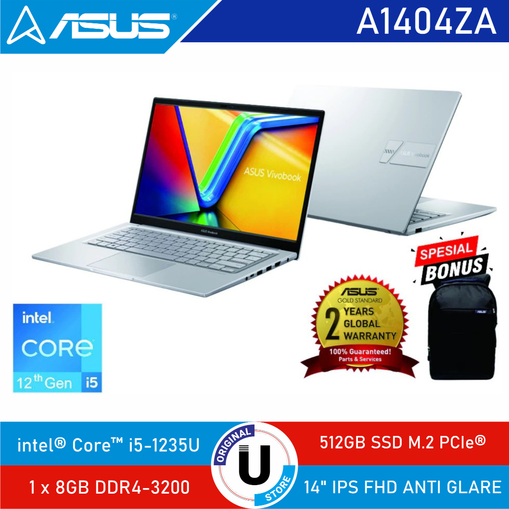 Asus Vivobook A1404ZA Core i5-1235u RAM 8GB SSD 512GB 14" FHD IPS WIN11 OHS