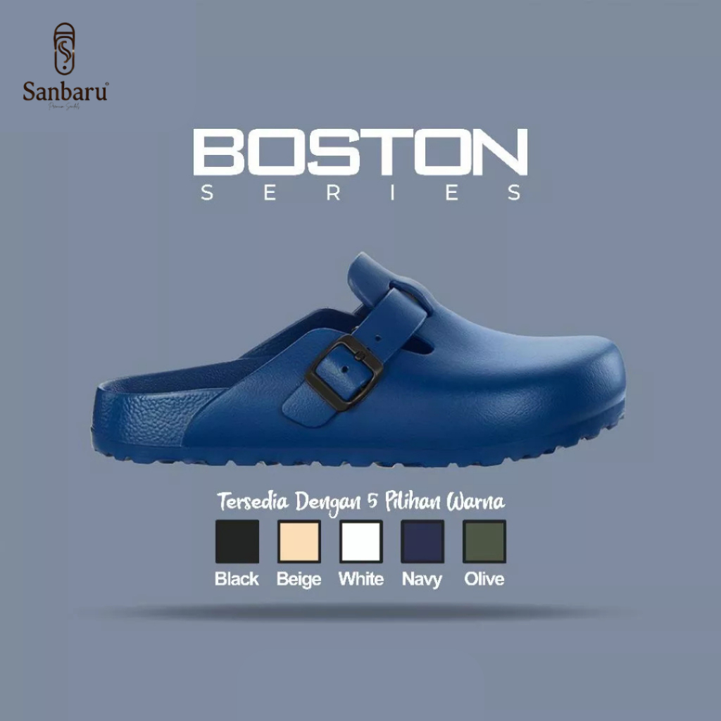Sandal Boston Pria Sendal Karet Sandal Selop Pria Kekinian Korean Style Sendal Cowok Sandal Pria Sli