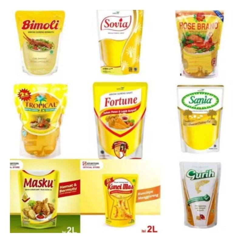 

Minyak Goreng All Varian / Merk. SUNCO - BIMOLI - FORTUNE - TROPICAL - ROSEBRAND - MINYAKITA - SANIA dll.