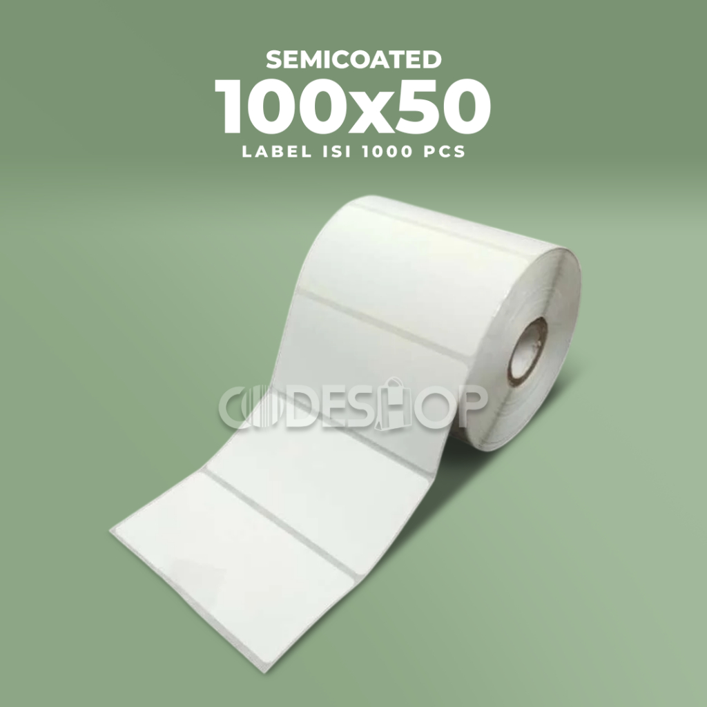 

LABEL BARCODE SEMICOATED 100 X 50 MM 100x150 mm 1LINE 1000pcs