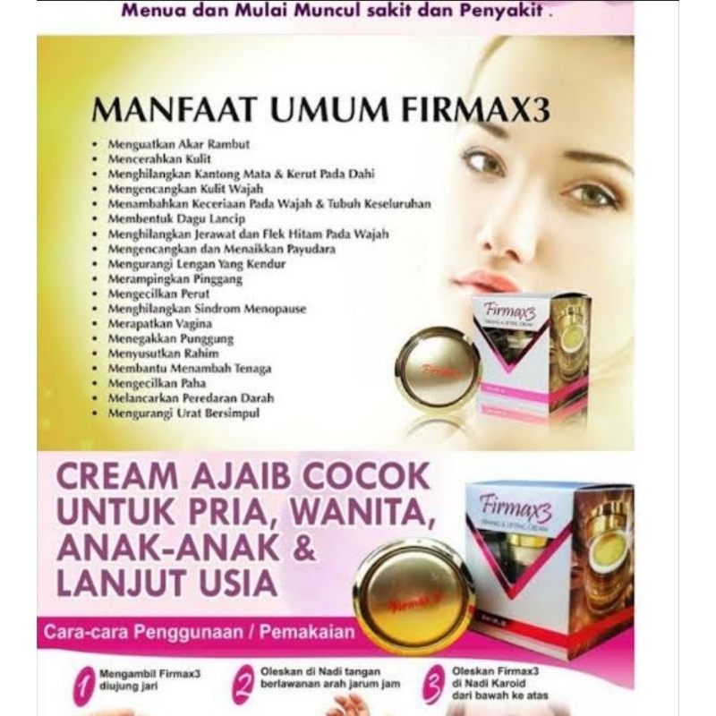 Firmax3 Firming & Lifting Cream ORIGINAL IMPORT