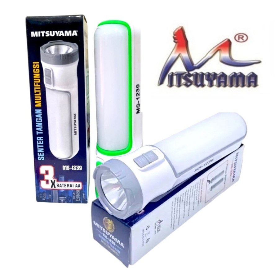 Mitsuyama Senter Tangan LED Multifungsi MS-1239 3 Baterai AA
