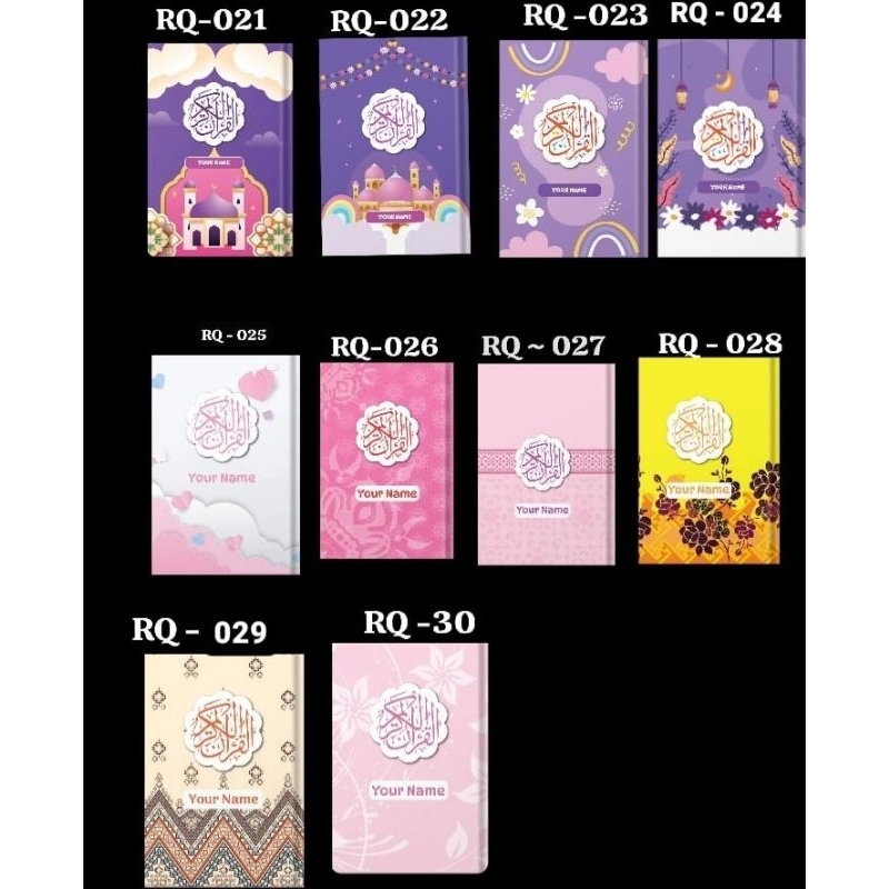 

AL QURAN CUSTOME NAMA KODE 021 -030 / TANPA PO
