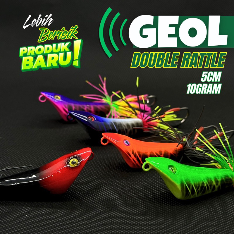 GEOL WTD Double Rattle Umpan Lure Pancing Casting Gabus Toman