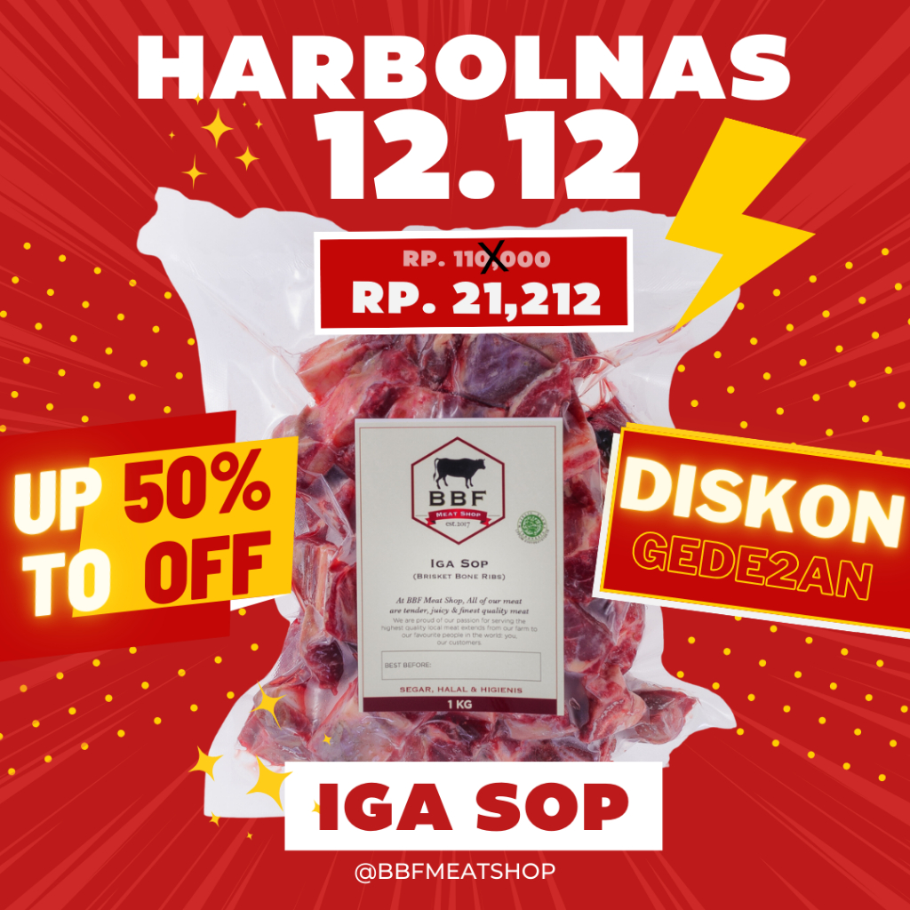 

PROMO HARBOLNAS PROMO TANGGAL KEMBAR IGA SOP 1 KG BIG DISCOUNT