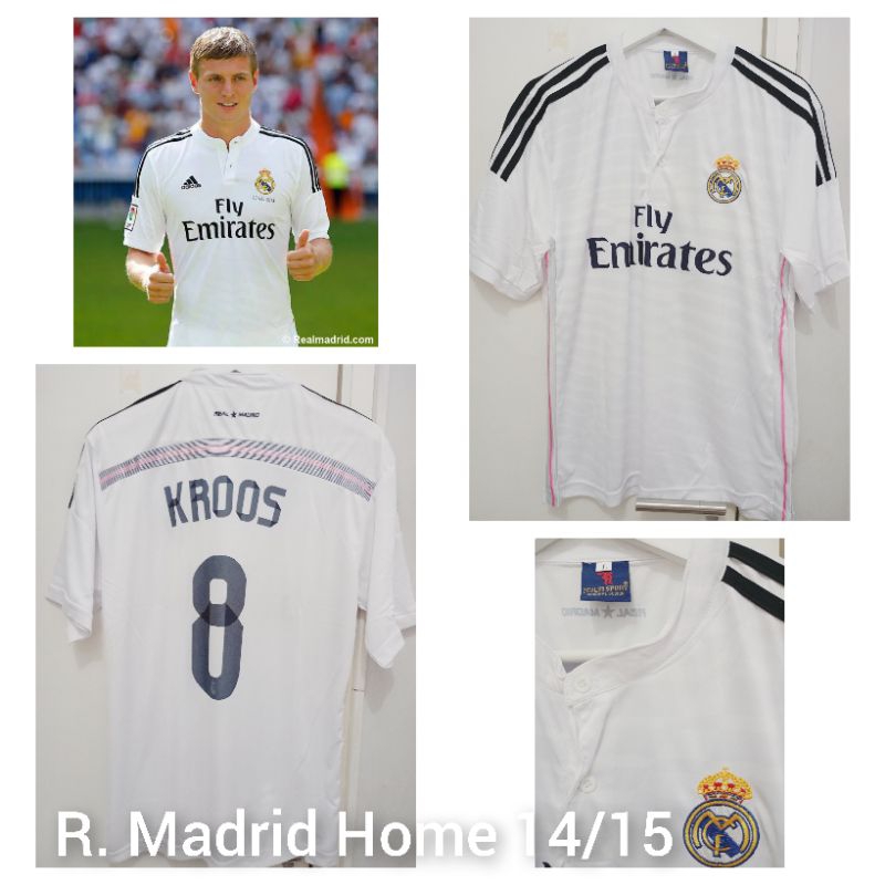JERSEY REAL MADRID HOME 2014/2015 - KROOS 8 - MERK MULTISPORT LOKAL