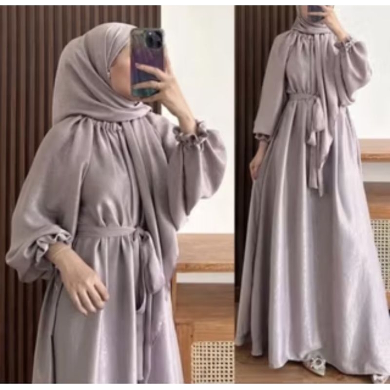 GAMIS DRES TERBARU GAMIS ENZELINA TERBARU KEKINIAN VIRAL TANPA HIJAB