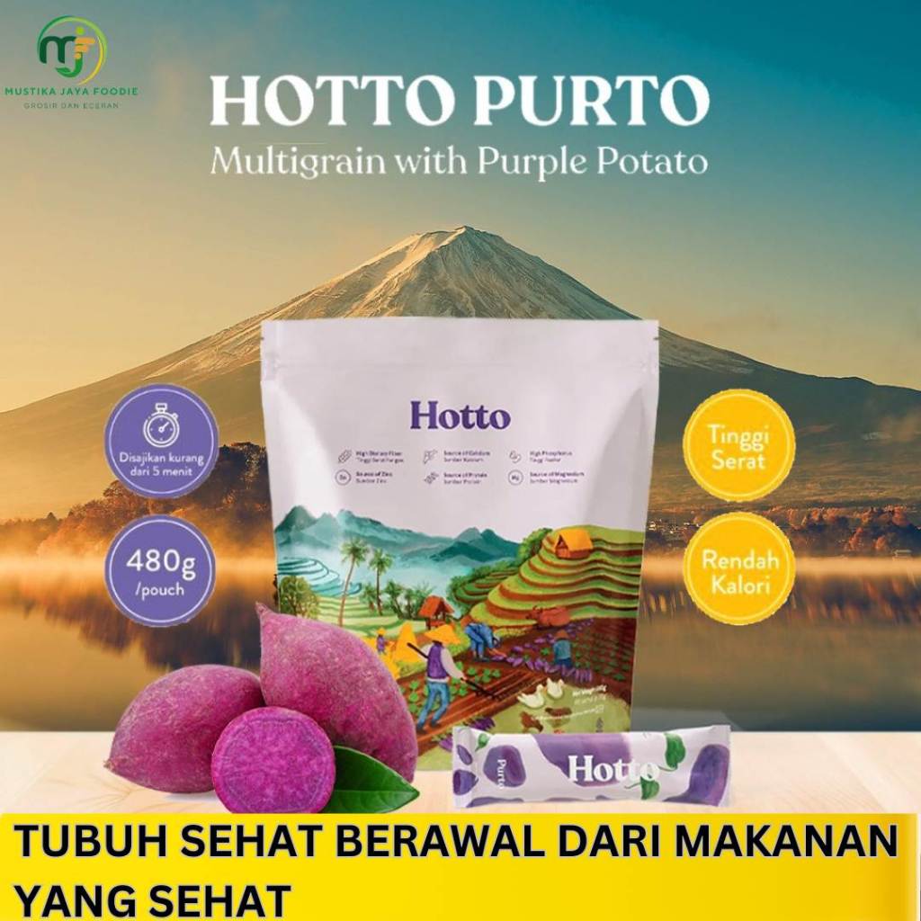 

Hotto Purto 9 Pouch (144 Sachet) Superfood Multigrain dengan Ubi Ungu