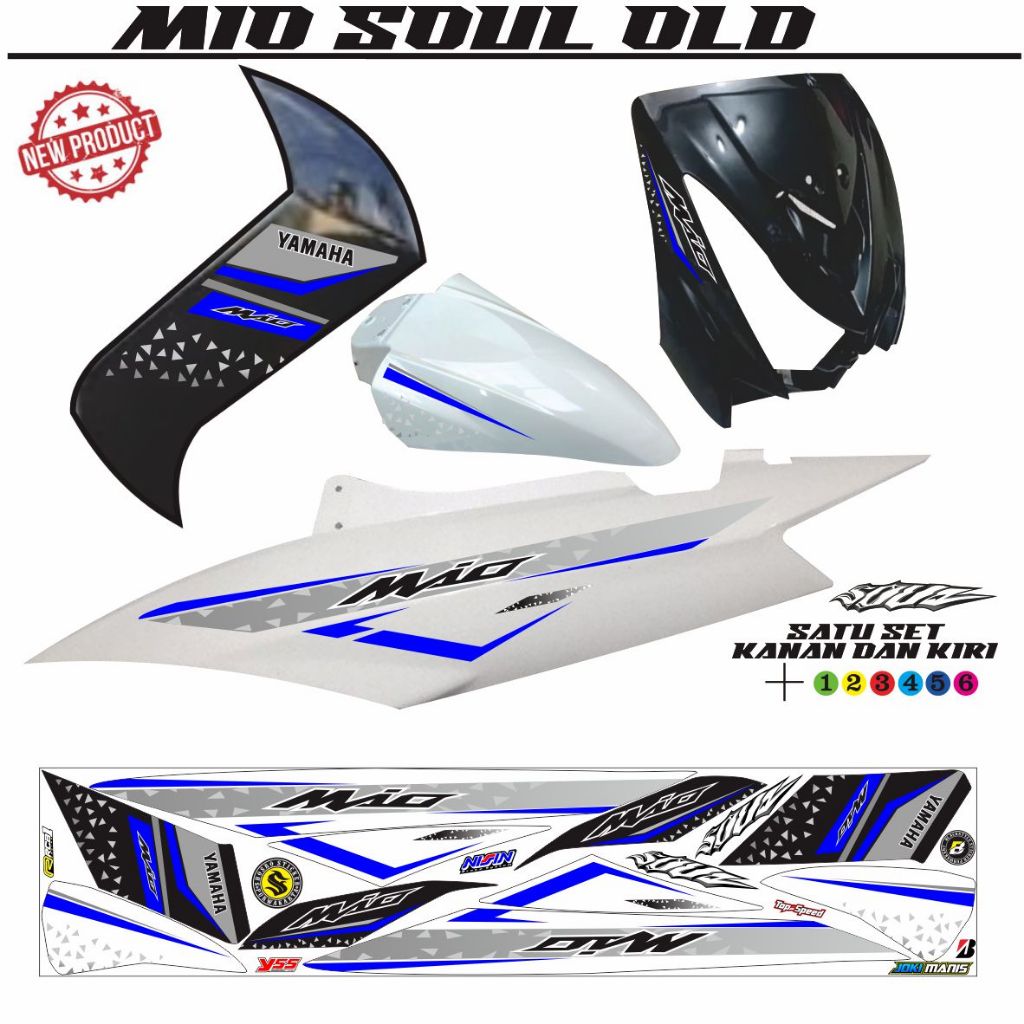 STRIPING MOTOR MIO SOUL OLD / VARIASI STIKER MIO SOUL KARBU VARIASI STRIPING