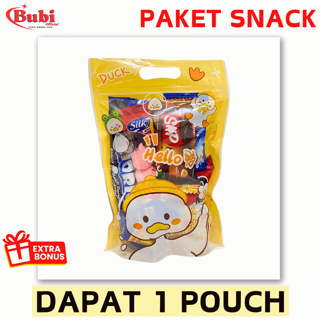 

(DAPAT 1 POUCH) PAKET SNACK POUCH MOTIF LUCU | BINGKISAN ULANG TAHUN | TERMURAH gift