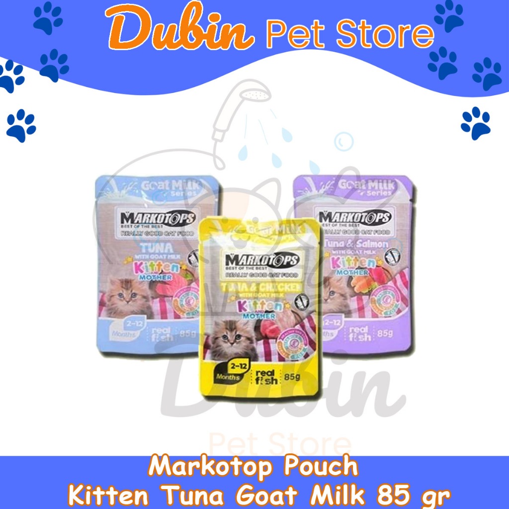MARKOTOPS SACHET KITTEN 85 Gram - Markotop Pouch -Makanan Anak Kucing - Wet Food kitten - Makanan Ku