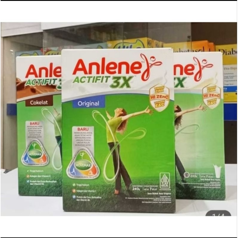 

PAKET ( 3 PCS )ANLENE ACTIFIT 240 GR ALL VARIANT Lebih murah
