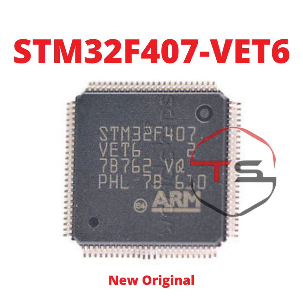 IC STM32F407-VET6 STM32F407VET6 LQFP-100 ARM Cortex-M4 32-bit mikrokontroler MCU  New Original