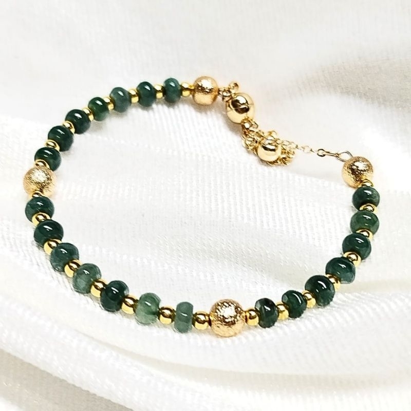 PREMIUM BURMA JADE BRACELET | Gelang wanita giok ORI Burma
