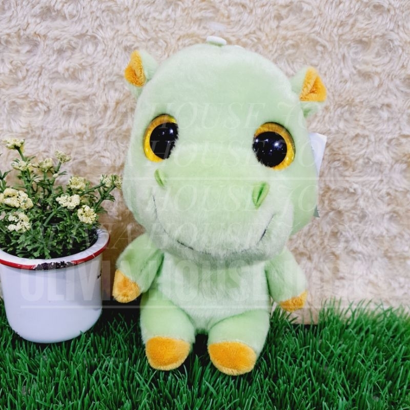 Boneka Hippo Isi Pasir Boneka Hippo Hijau Boneka Hippo Mata Besar