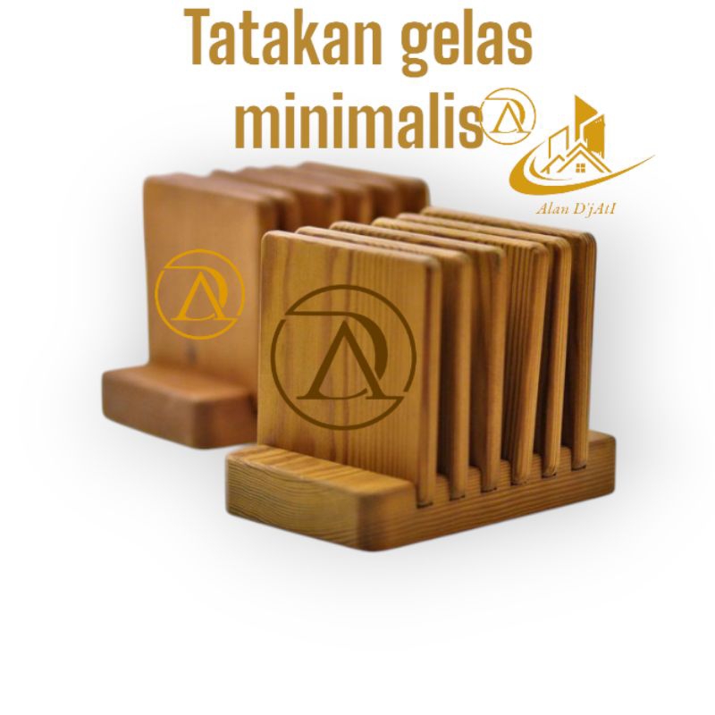 COASTER/TATAKAN GELAS KAYU JATI SOLID 9 CM