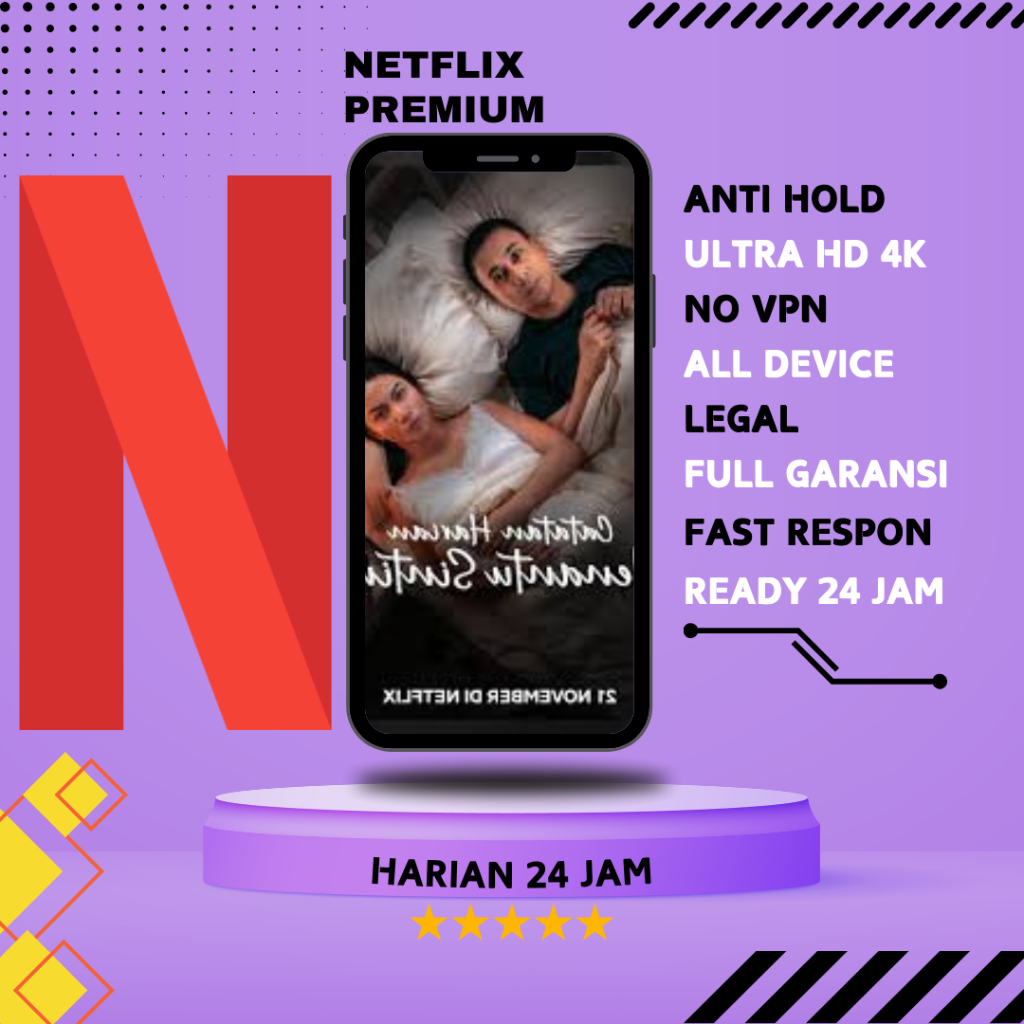 NETFLIX HARIAN MURAH FULL 24 JAM NOSTOP GARANSI