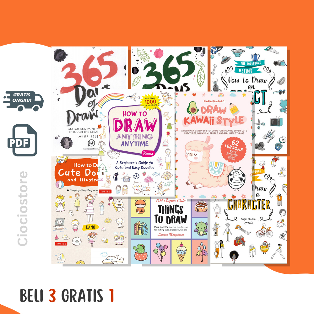 

KAWAII STYLE | 365 DAYS OF DRAWING HOW TO DRAW ANYTHING ANYTIME | DRAW | 365 DAYS ART IN NATURE | KAWAII KITTIES | KAWAII DOGGIES | KAWAII DOODLE CUTIES | DRAWING CHIBI | 101 SUPERCUTE THINGS TO DRAW | HOW TO DRAW CUTE DOODLES AND ILLUSTRATIONS DLL