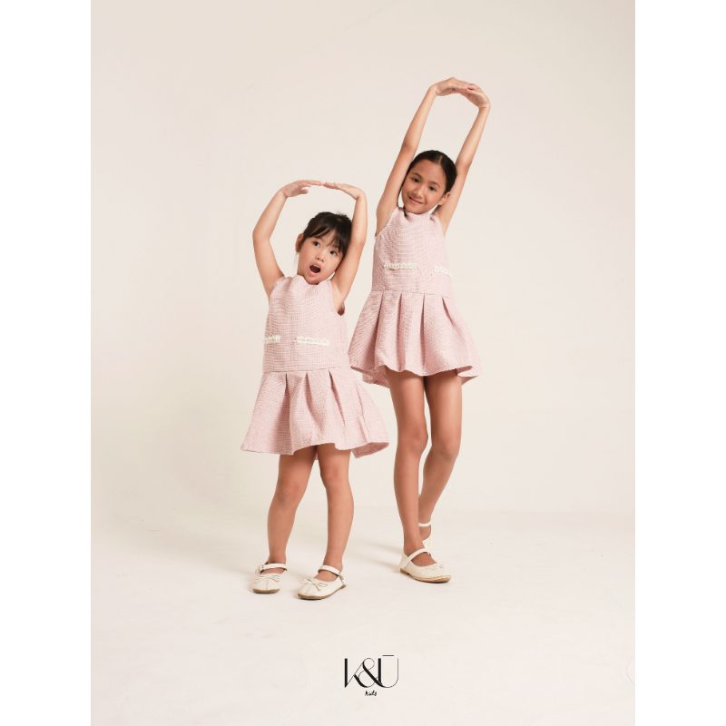 KUKAI Kids | Vitoria Tweed Dress - Dress Tweed Anak Perempuan