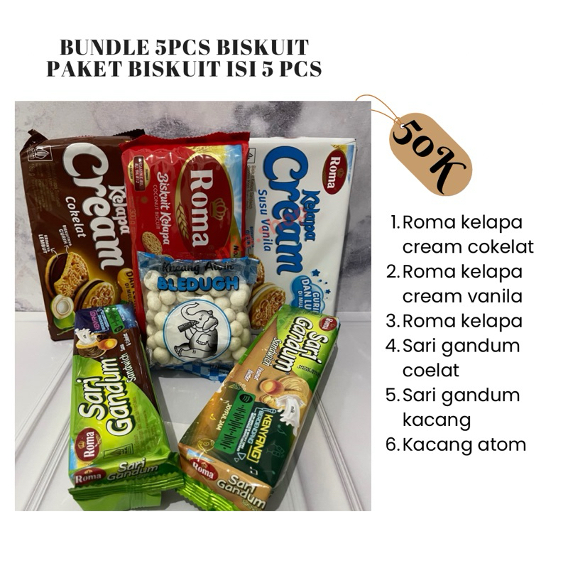 

Bundle 5pcs biskuit
