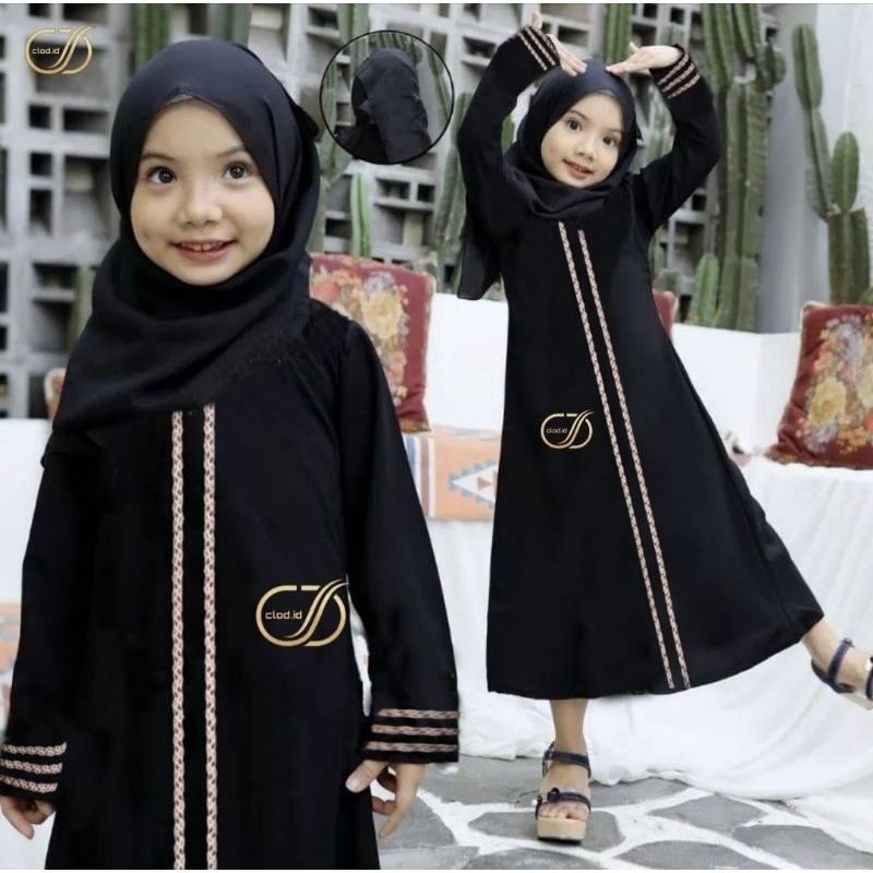 gamis abaya anak marrocain turki baju muslim anak perempuan terbaru