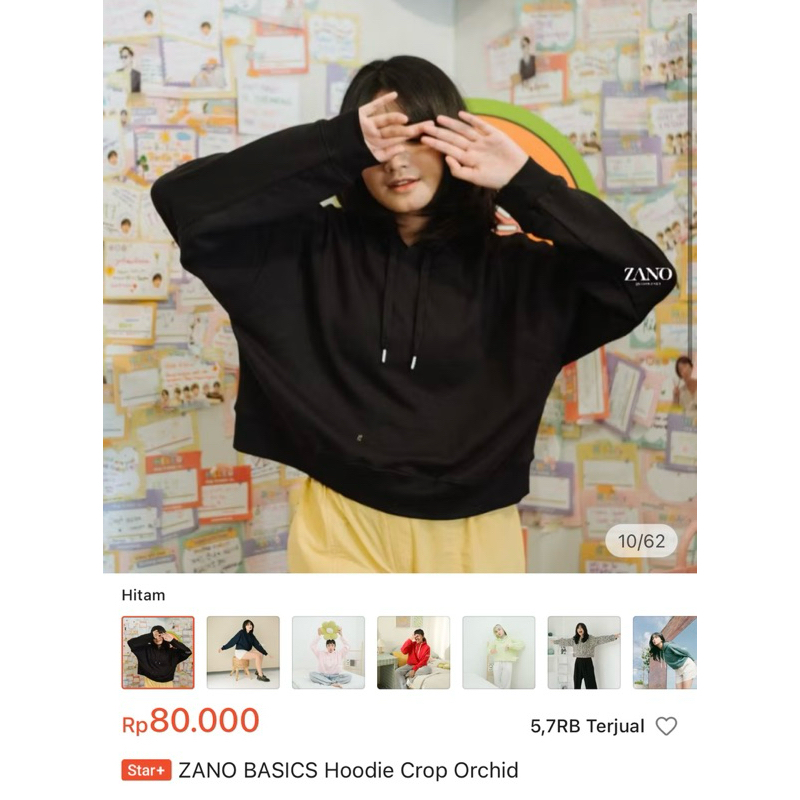 BLACK HOODIE BY ZANO_ID | PRELOVED