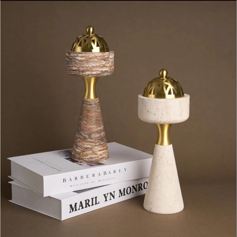 Mabkhara marble putih mabkhara marble brown mabkhara Gold keramik bukhur Mabkhara Mewah