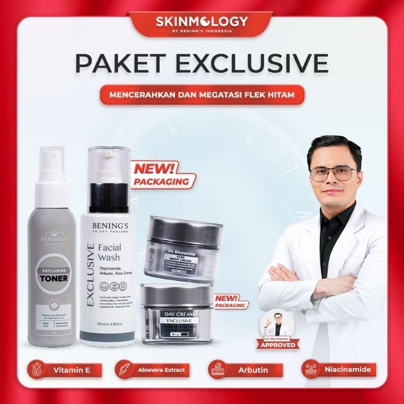 BENING'S DR .OKY PAKET EXCLUSIVE ( MENCERAHKAN  DAN MENGATASI FLEK HITAM )