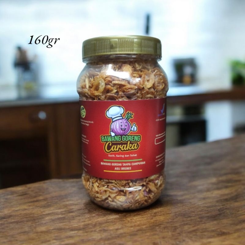

Bawang Goreng Premium 160gr, Bawang Goreng Caraka, Tanpa Campuran