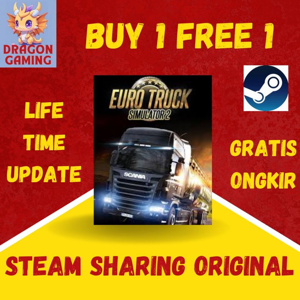 Euro Truck Simulator 2 | GAME PC - STEAM SHARING ORIGINAL