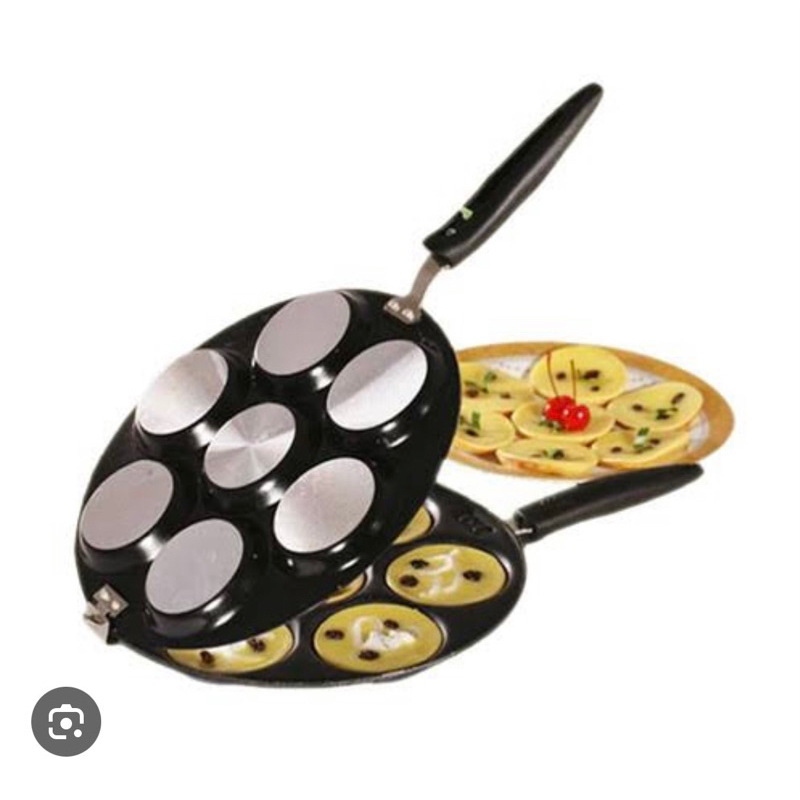 Vicenza VCM 29 Cake Double Pan 7 Lubang Cetakan Kue Lumpur Martabak