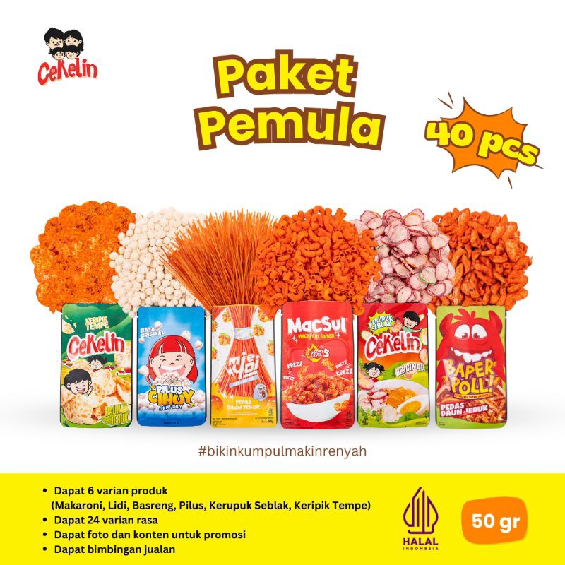 

Cekelin Paket Pemula 40 pcs