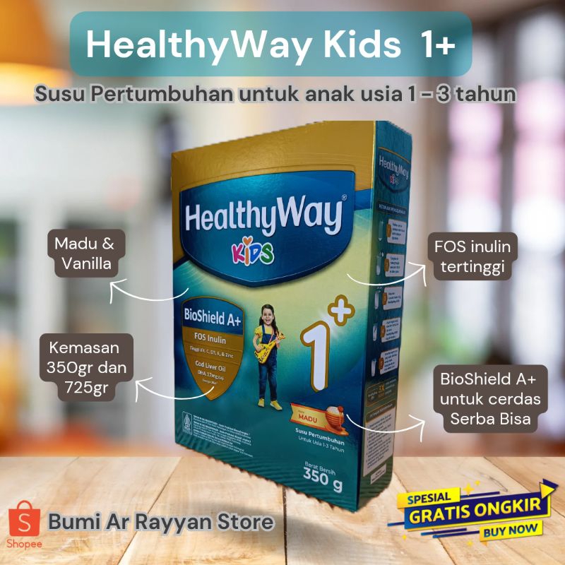 

HealthyWay Kids 1+ Madu 350gr