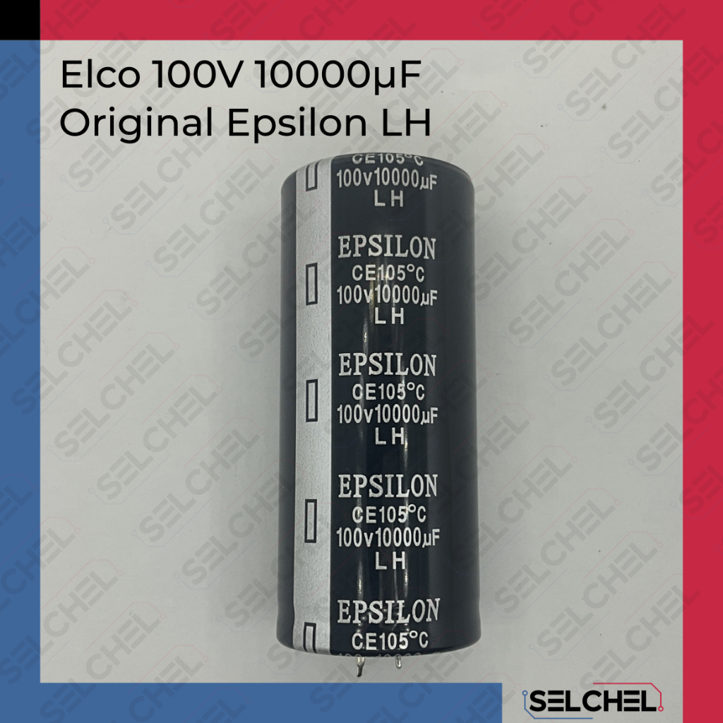 NEW Epsilon Elco 100V 10000uf LH Original 3.5Cm Tinggi 8Cm RBU