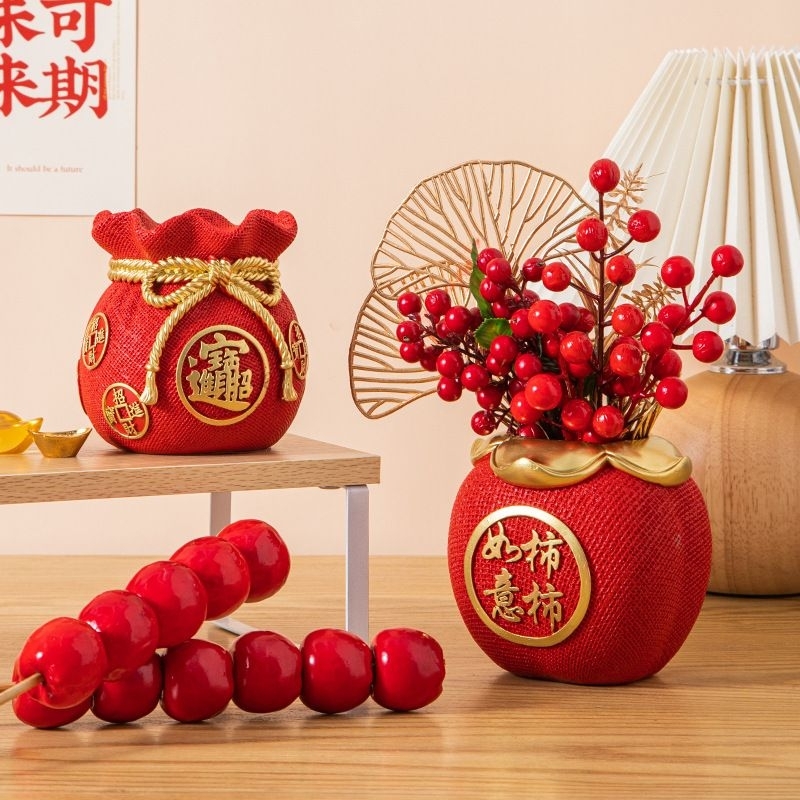 Vas bunga Imlek vas bunga cheongsam premium vas bunga sincia vas bunga Imlek cny