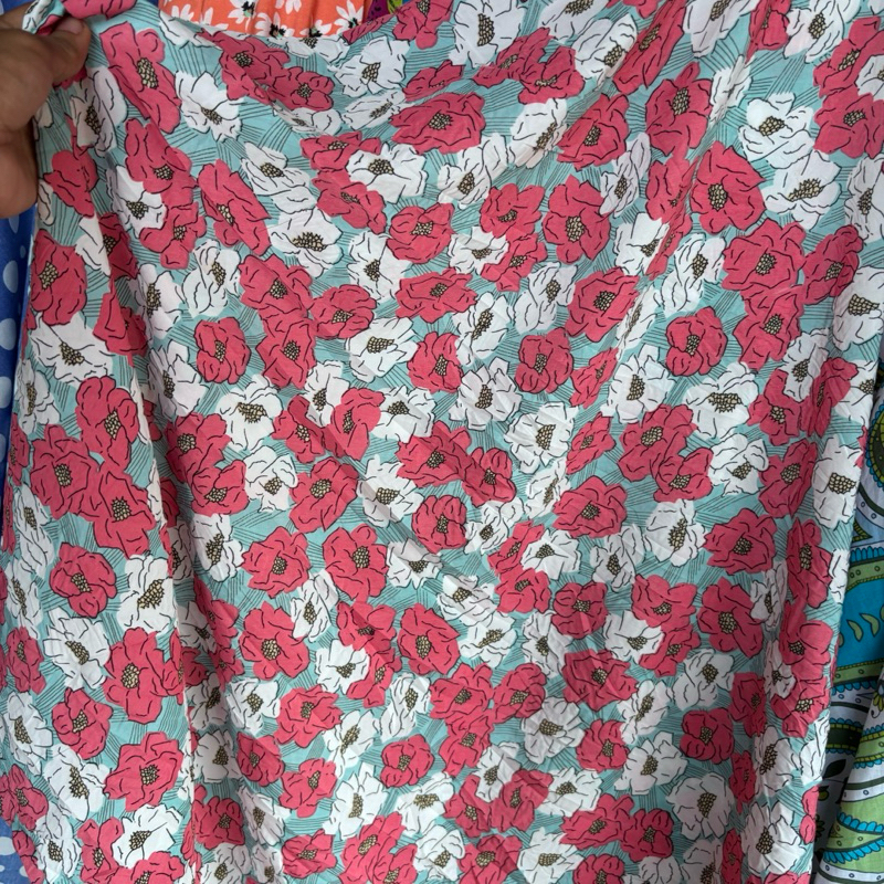 kain katun silky - kain silky motif bunga - kain bahan motif bunga - kain katun silky premium - kain