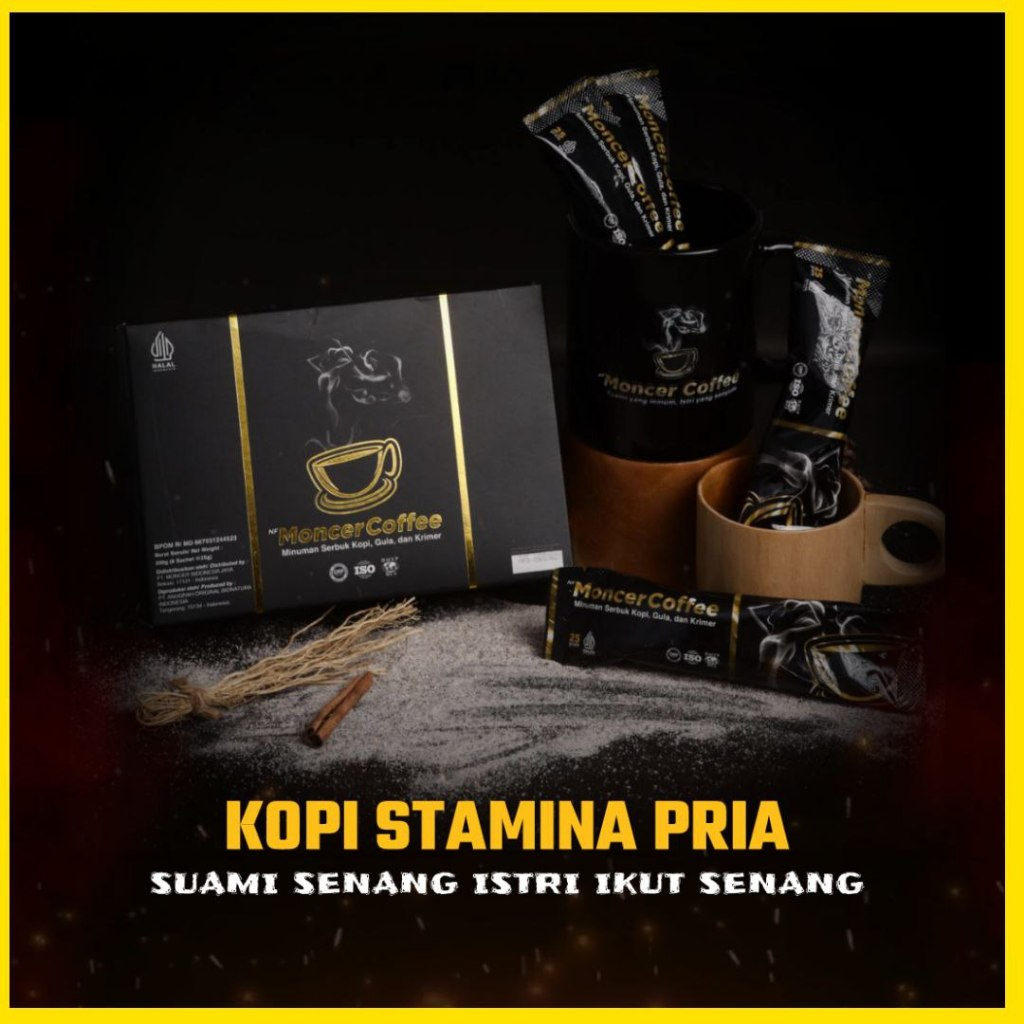 

Monceer Choffee Original | Kopi Kuat Stamina Pria Tahan Lama 1 Box Isi 8 Sachet Aman Sudah BPOM