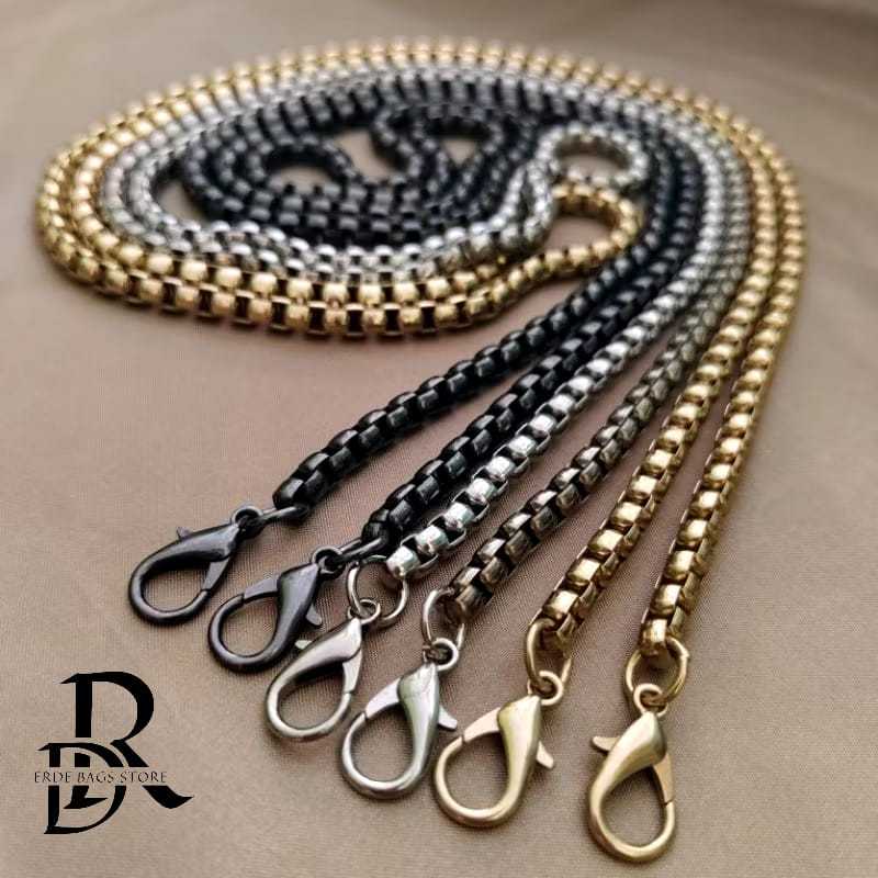 TALI RANTAI import besi super tebal kwalitas - tali tas rantai - tali ulir tebal panjang 110 120 cm