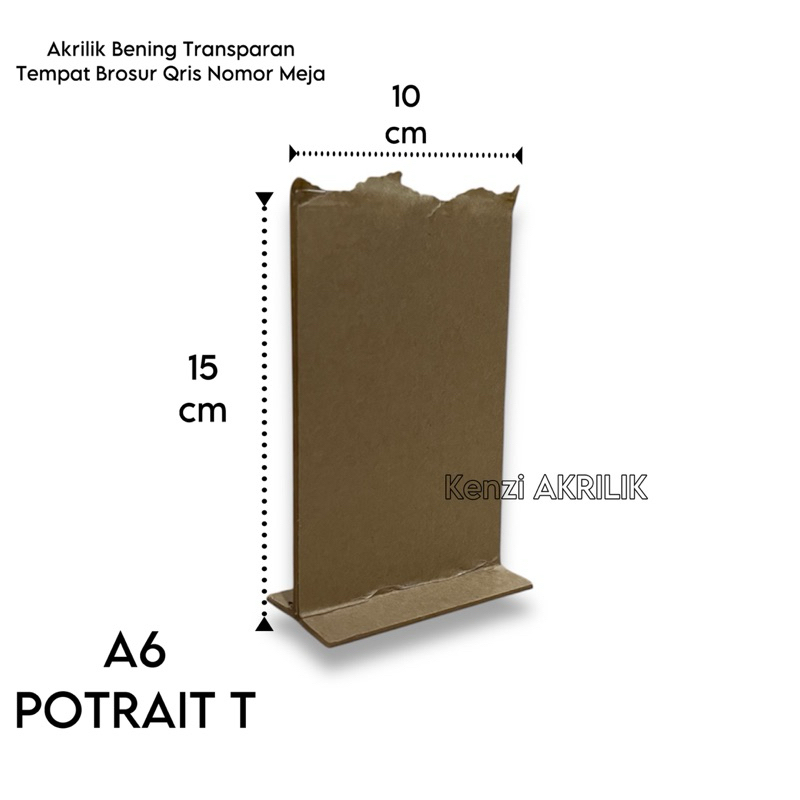 

Akrilik Bening Transparan Tempat Brosur Qris Menu A6 10 cm x 15 cm Tebal 2mm POTRAIT T 2 sisi