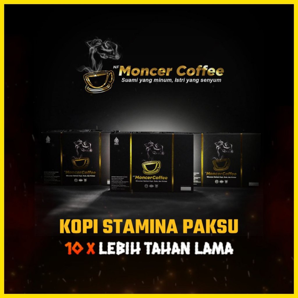 

Monceer Coffee Original Kopi Stamina Pria Penambah Gairah Kuat Berhubungan Intim Lama Aman BPOM