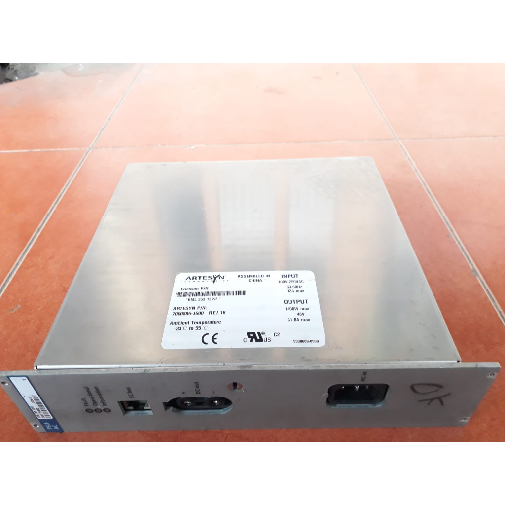 Power Supply Switching PSU Artesyn Dc Output 53 Volt / 31,8 Ampere / 1400 Watt