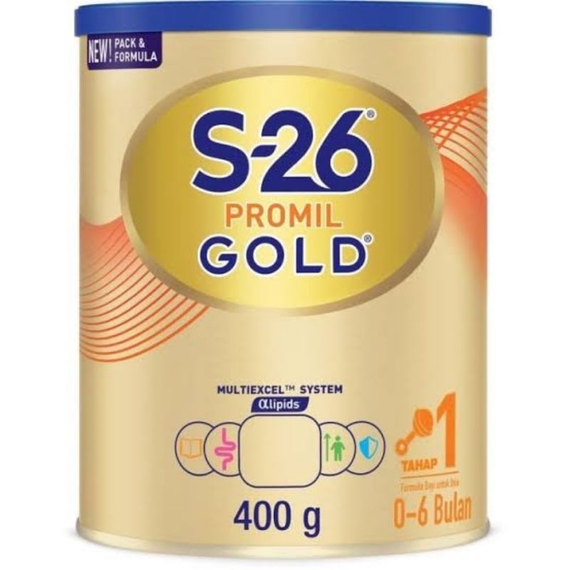 

S-26 Promil Gold 1 usia 0-6 bulan (400 gram)