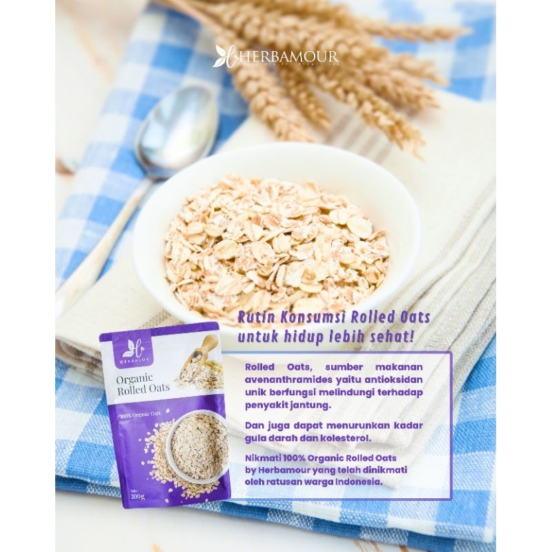 

ORGANIC ROLLED OATS HERBALOV HERBAMOUR