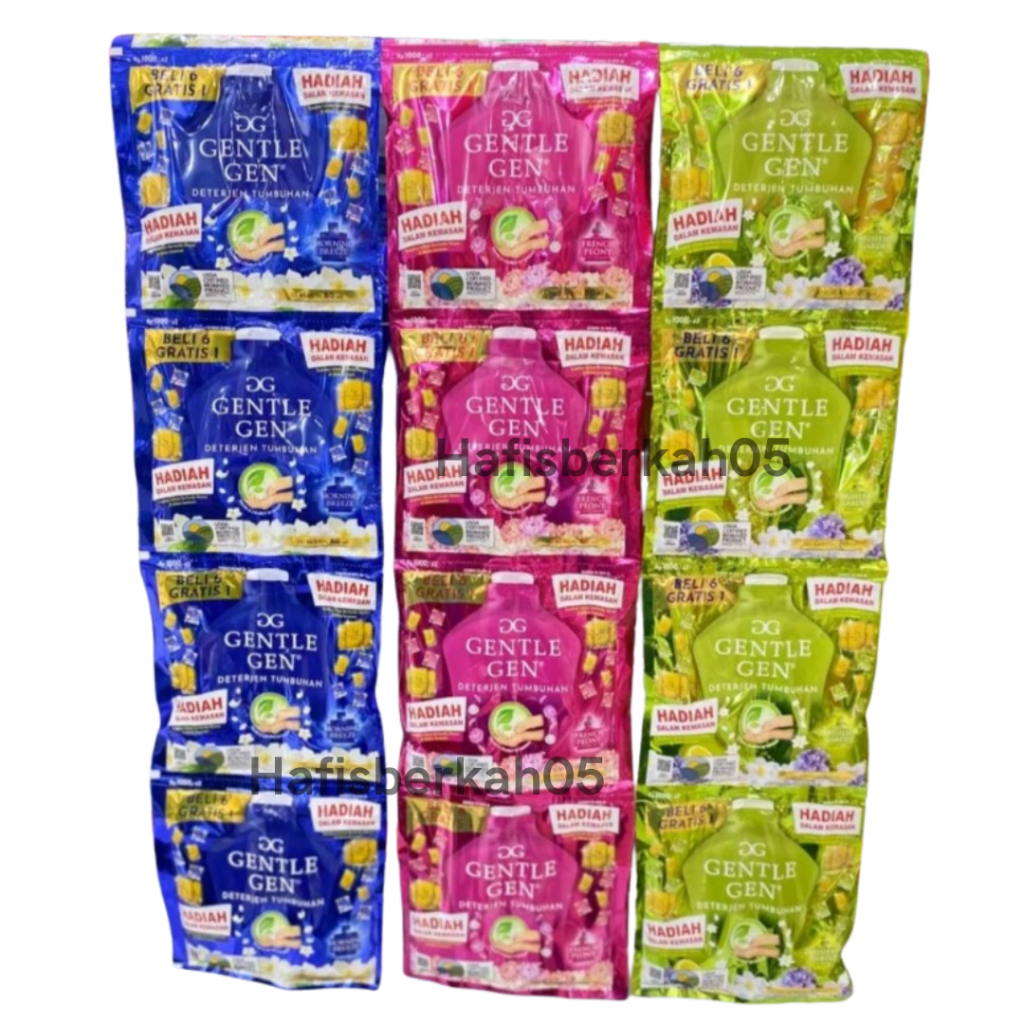 Gentle gen deterjen cair renceng -14 sachet/pack