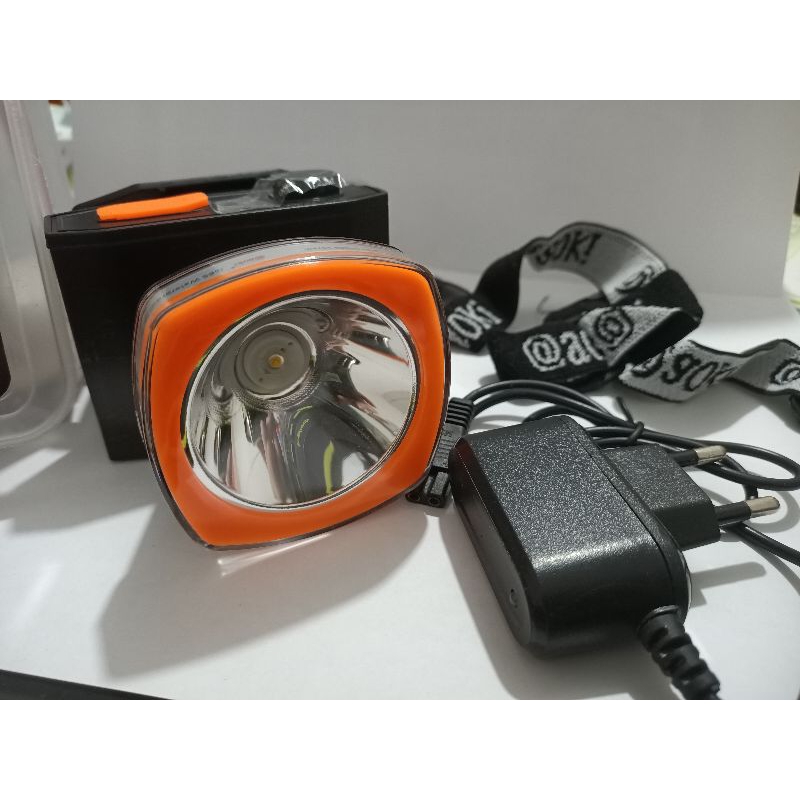 Senter kepala charge 50 watt AOKI