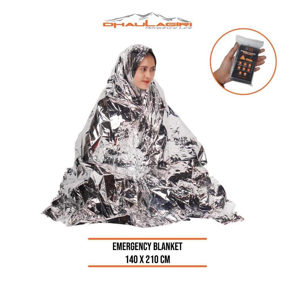[COD] BOGABOO Emergency Blanket Size 130 x 210 cm -Thermal Blanket - Selimut Darurat  - Outdoor Surv