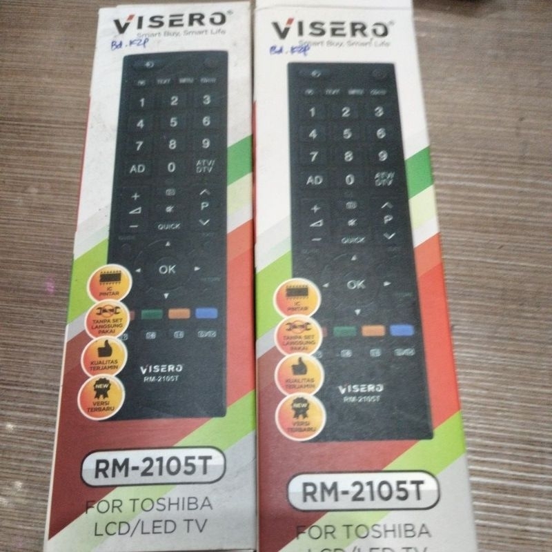 REMOTE TV LCD/LED TOSHIBA VISERO / REMOT TV VISERO
