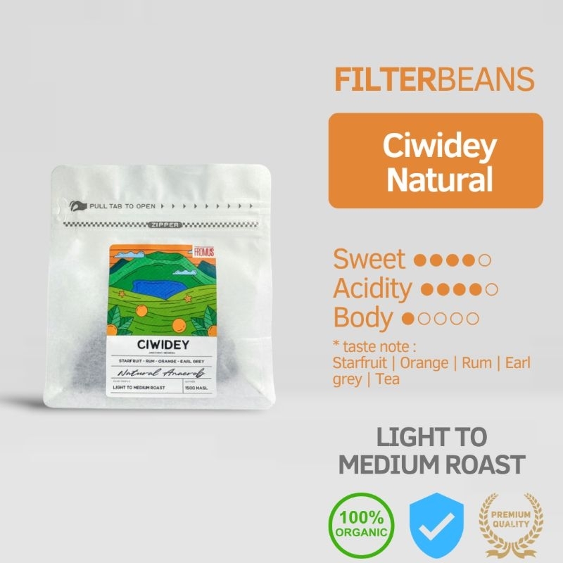 

Biji Kopi Filter Ciwidey Natural 200g